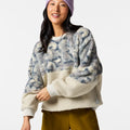 Amigazo Fleece Crew - Women's - Brush Clouds Slate and Mineral