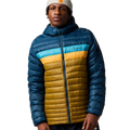 Fuego Down Hooded Jacket - Men's - Indigo and Log Cabin