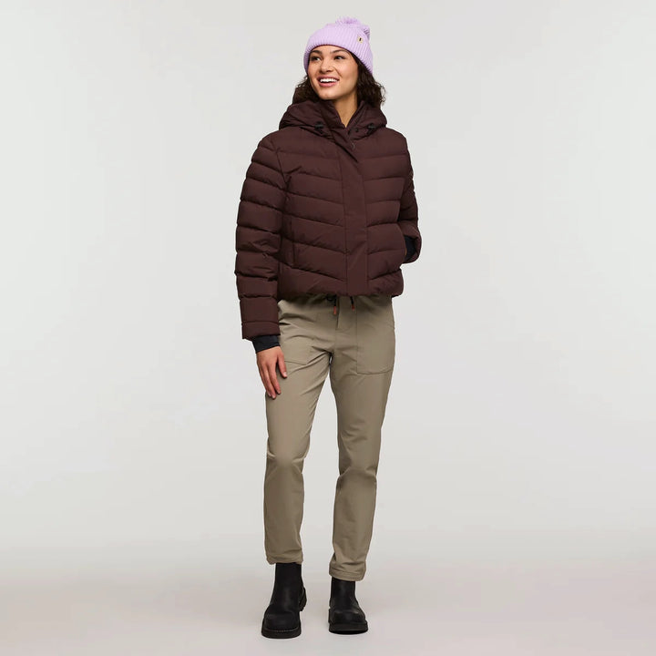 Alivio Down Crop Jacket Coffee thumbnail