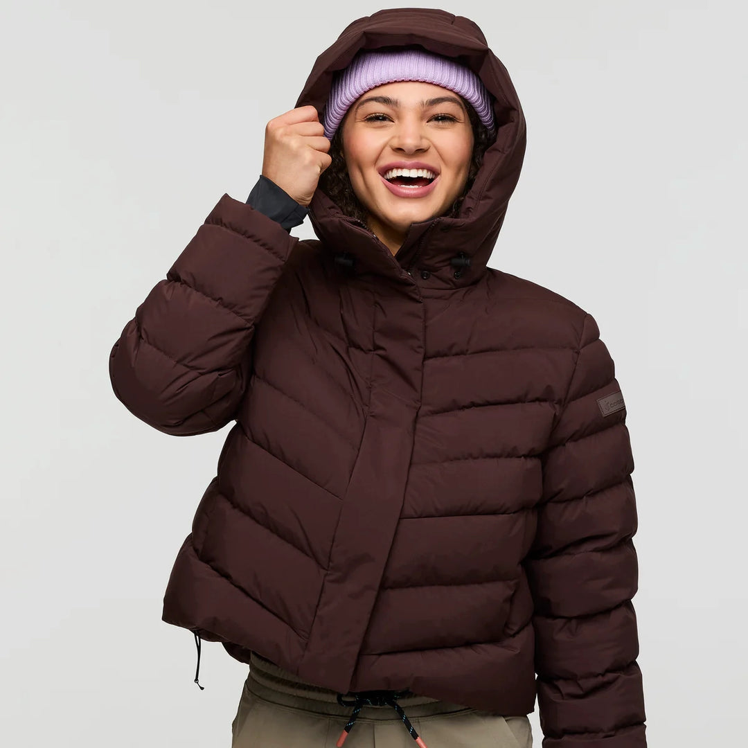 Alivio Down Crop Jacket Coffee 2