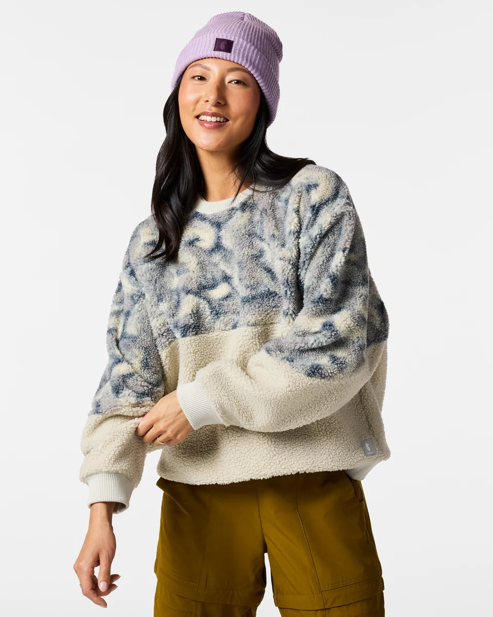 Amigazo Fleece Crew - Women's - Brush Clouds Slate and Mineral
