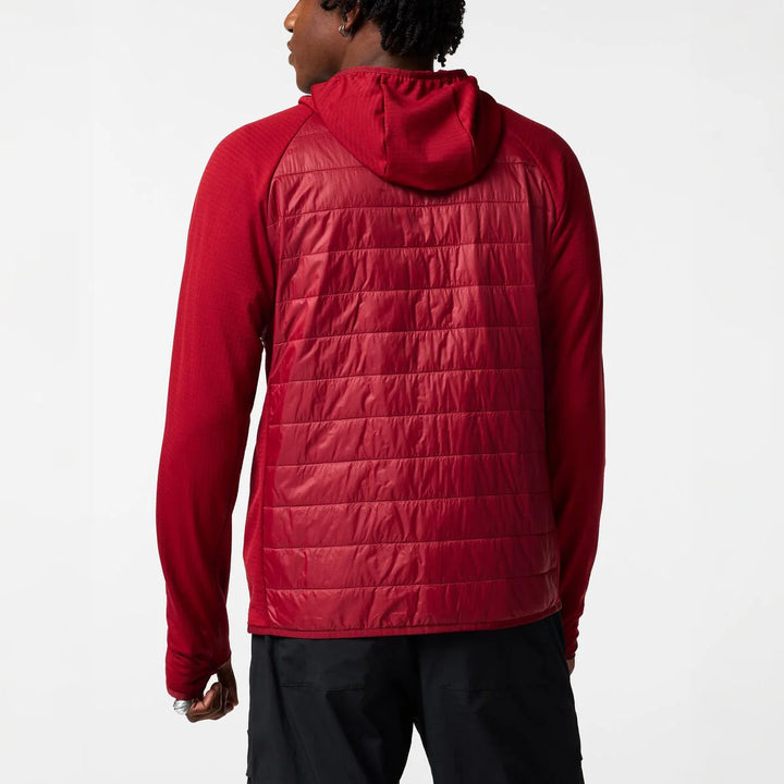 Acodo Hybrid Hooded Jacket - Men's - Crimson thumbnail 1
