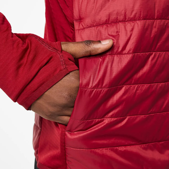 Acodo Hybrid Hooded Jacket - Men's - Crimson thumbnail 4