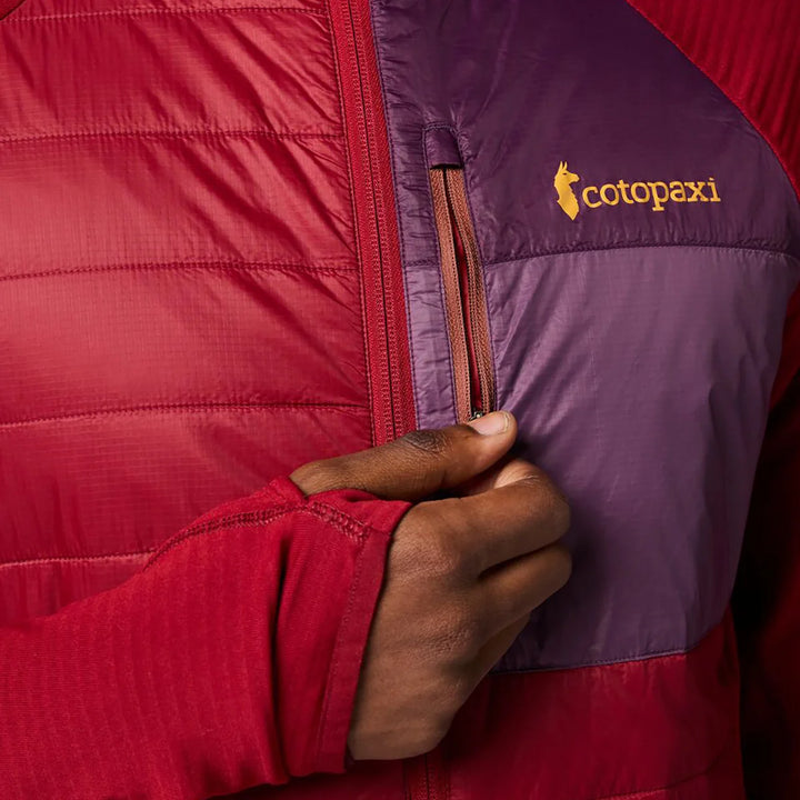 Acodo Hybrid Hooded Jacket - Men's - Crimson thumbnail 5