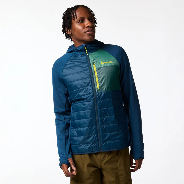 Acodo Hybrid Hooded Jacket - Men's - Indigo thumbnail
