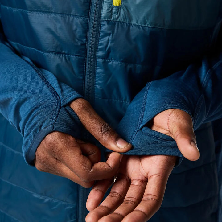 Acodo Hybrid Hooded Jacket - Men's - Indigo thumbnail 4