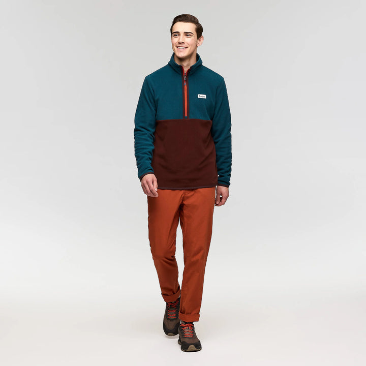 Amado Fleece Pullover Abyss and Chestnut thumbnail 2