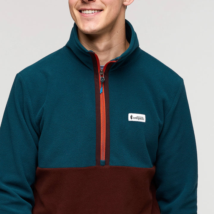 Amado Fleece Pullover Abyss and Chestnut thumbnail 3