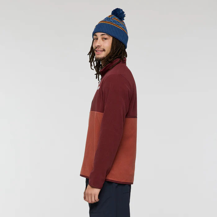 Amado Fleece Pullover - Mulberry and Nutmeg thumbnail 1