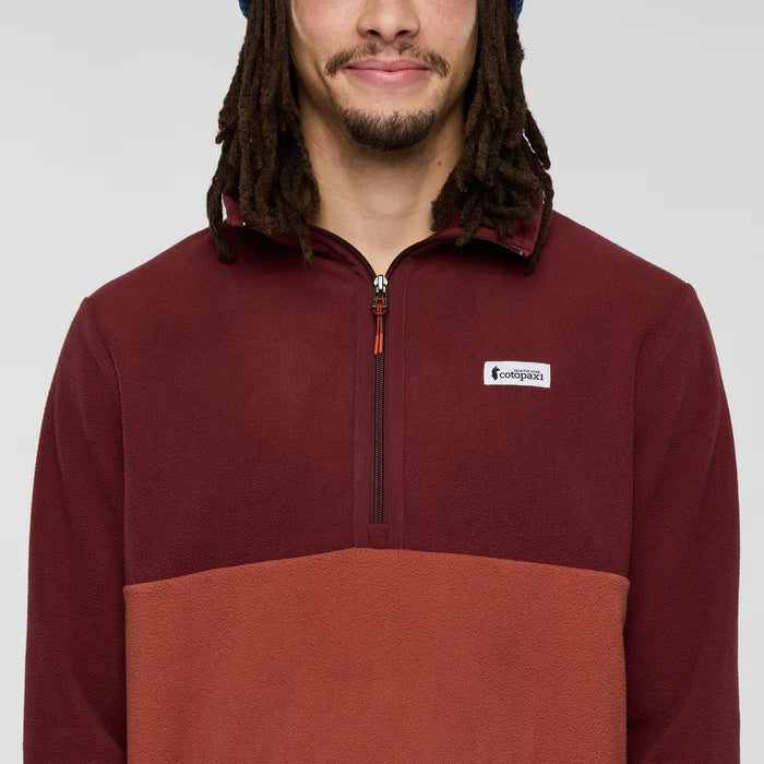 Amado Fleece Pullover - Mulberry and Nutmeg thumbnail 3