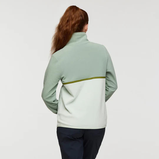 Amado Fleece Pullover - Silver Leaf And Foam 1