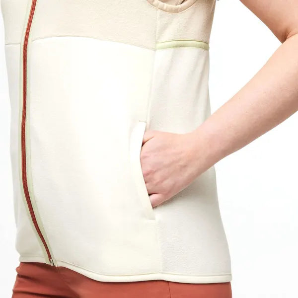 Amado Fleece Vest Bone Cream 7