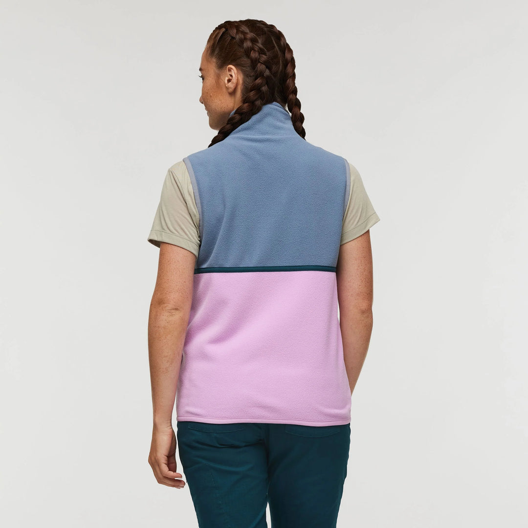 Amado Fleece Vest Tempest Orchid Bloom 1