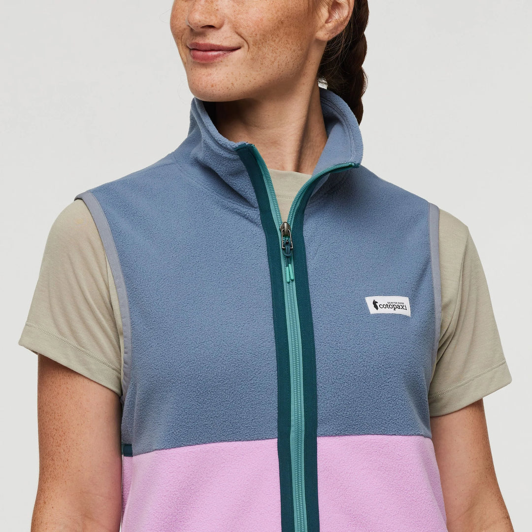 Amado Fleece Vest Tempest Orchid Bloom 2