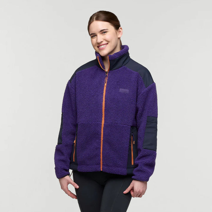 Bacano Fleece Jacket - Black Violet and Carbon thumbnail