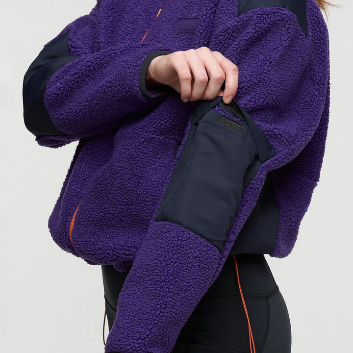 Bacano Fleece Jacket - Black Violet and Carbon thumbnail 1