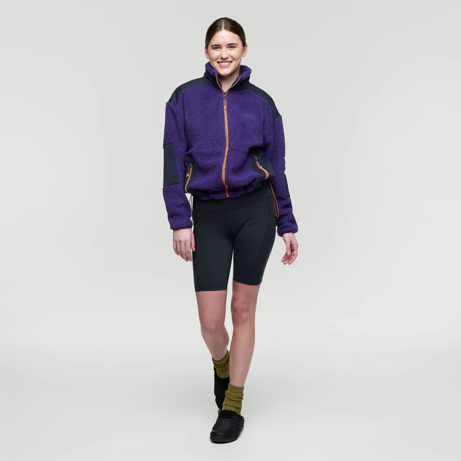 Bacano Fleece Jacket - Black Violet and Carbon 3