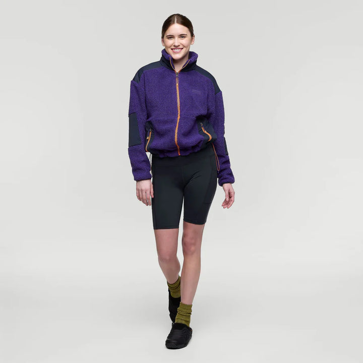 Bacano Fleece Jacket - Black Violet and Carbon thumbnail 3