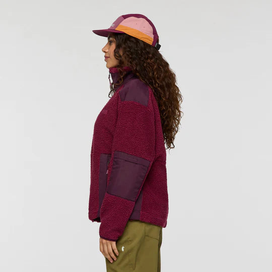 Bacano Fleece Jacket - Jam and Blackberry 2