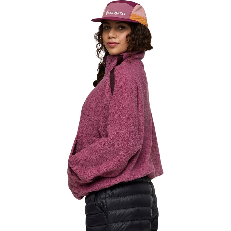 Bacano Fleece Pullover - Fig and Blackberry 2