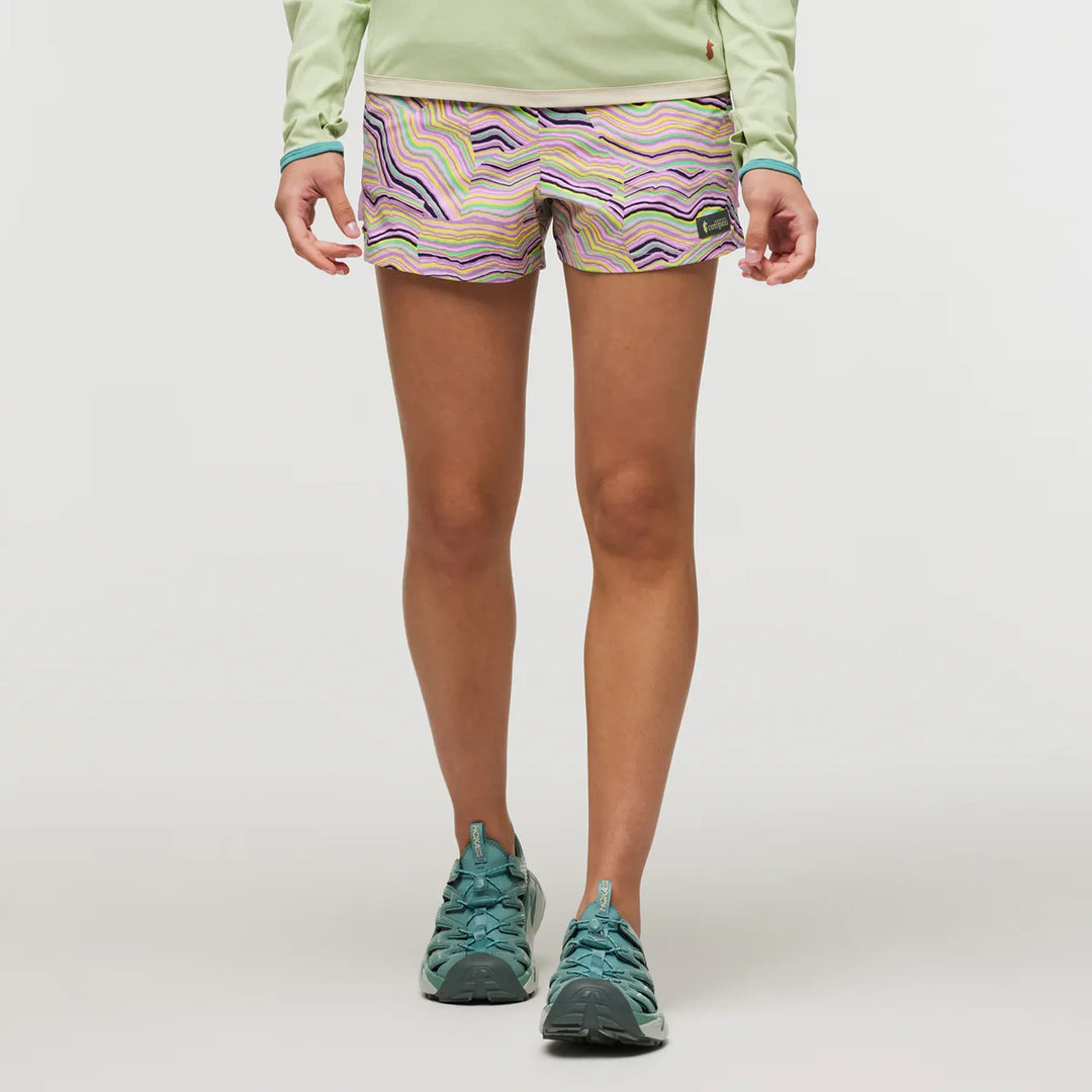 Brinco 3" Short - Print Lemonade Orchid Bloom 4