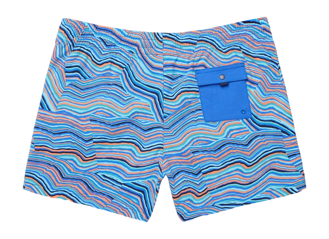 Brinco 3" Short - Print Scuba Blue Hot Punch 1