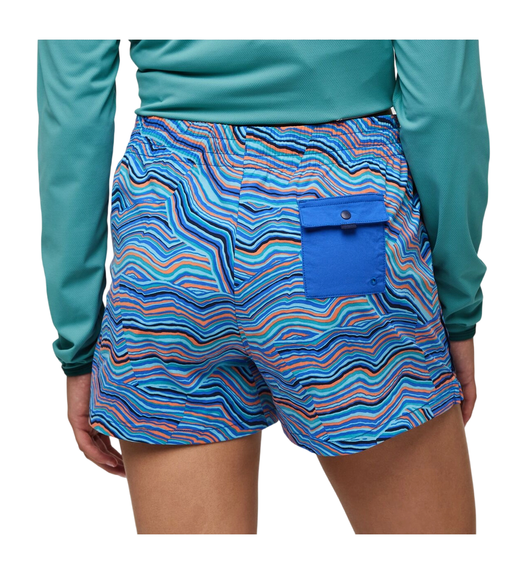 Brinco 3" Short - Print Scuba Blue Hot Punch 8