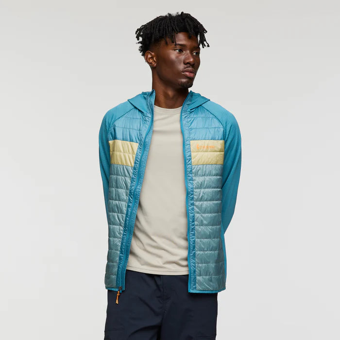Capa Hybrid Insulated Hooded Jacket - Drizzle And Bluegrass thumbnail