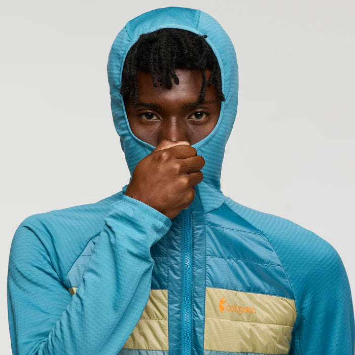 Capa Hybrid Insulated Hooded Jacket - Drizzle And Bluegrass thumbnail 6
