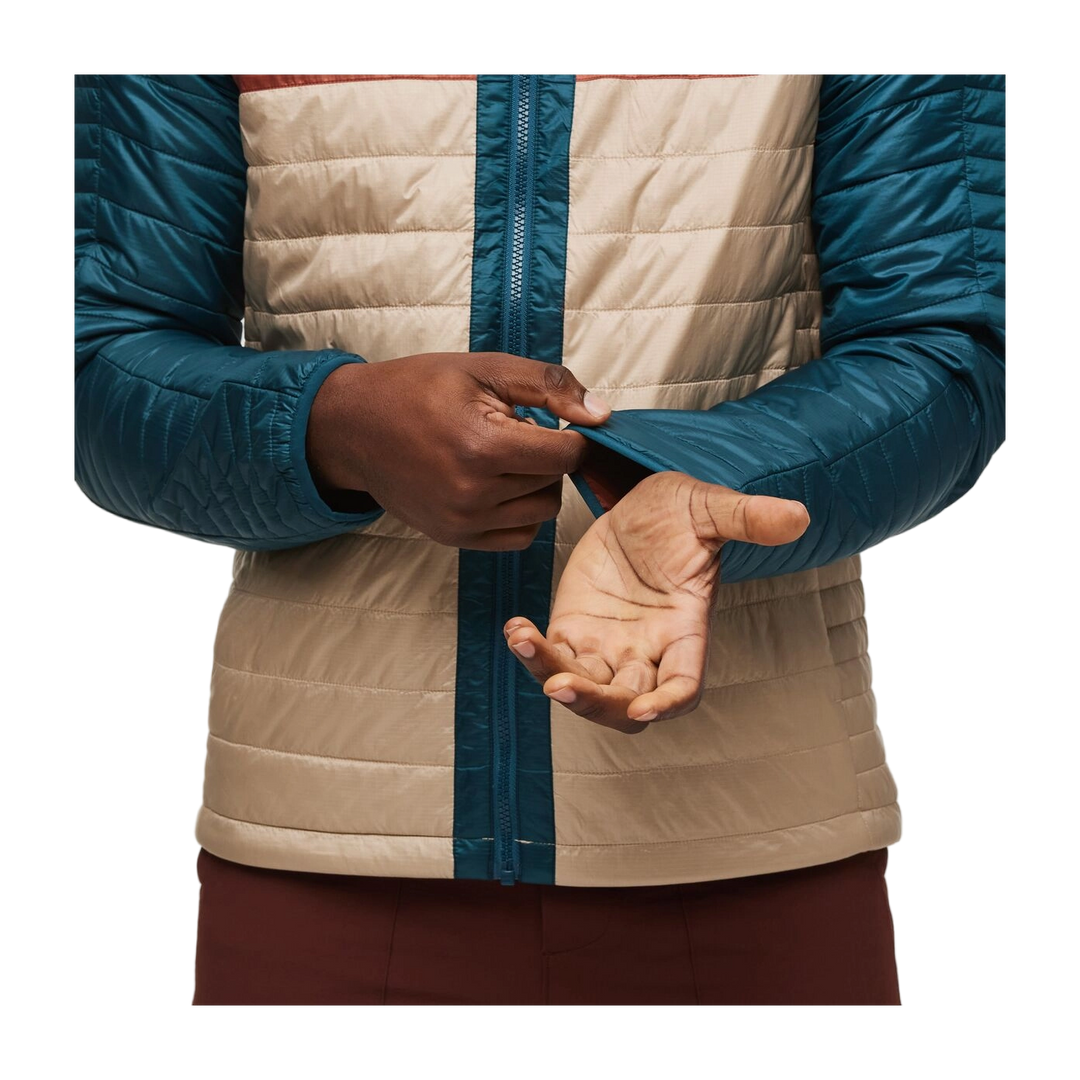 Capa Insulated Hooded Jacket Abyss and Oatmeal 5
