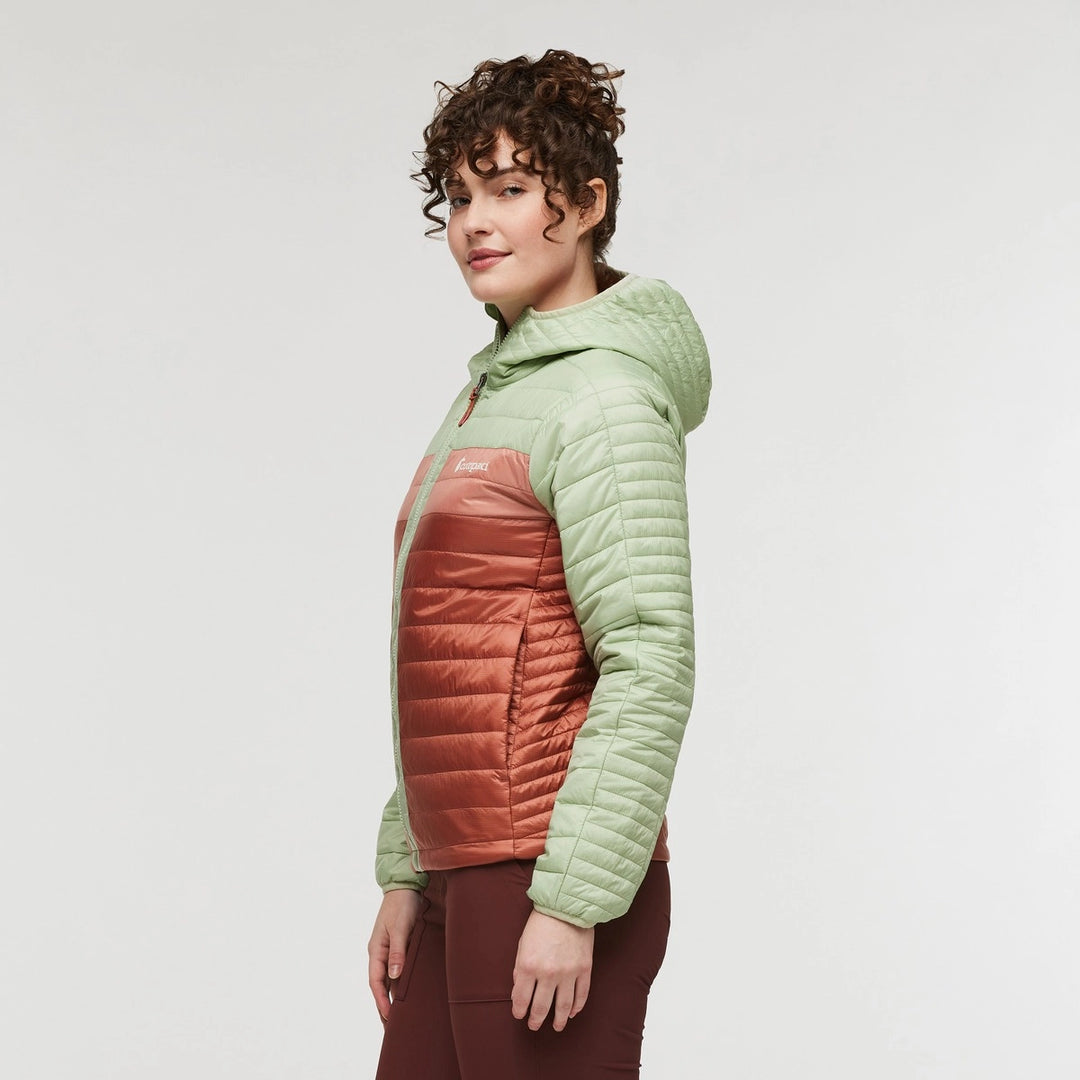 Capa Insulated Hooded Jacket Green Tea Faded Brick 2