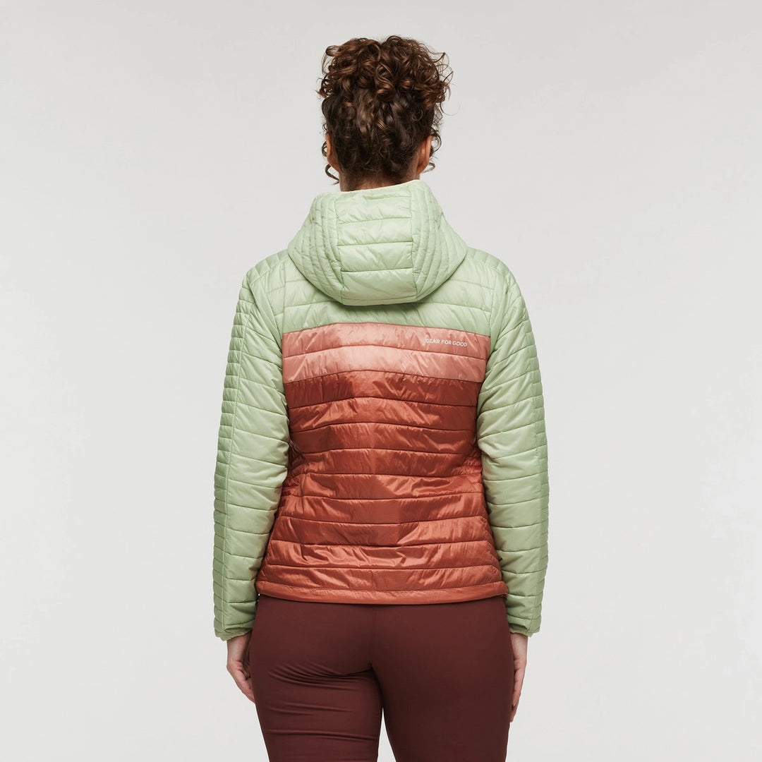 Capa Insulated Hooded Jacket Green Tea Faded Brick 3