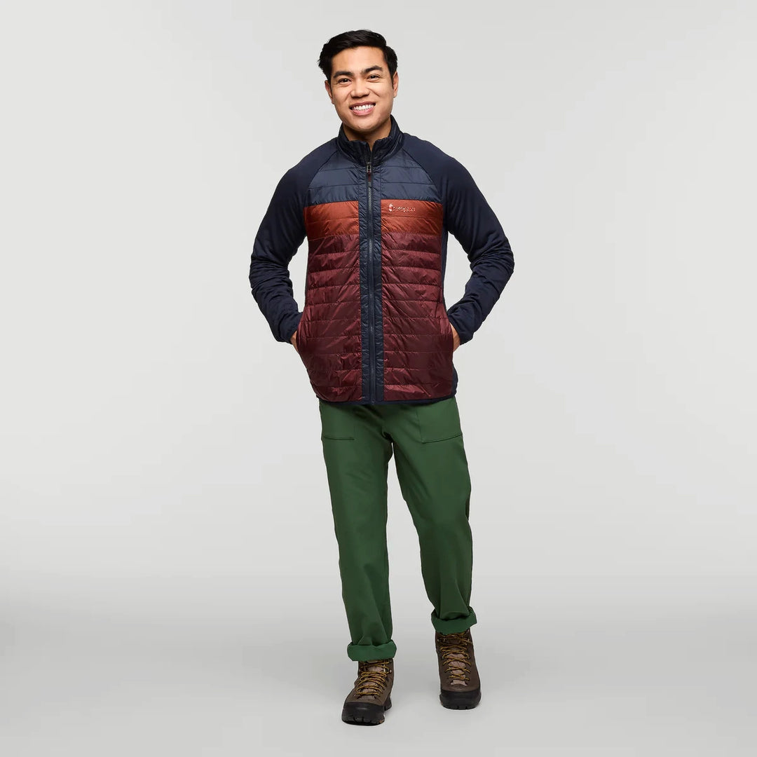 Capa Hybrid Insulated Jacket Carbon and Chestnut 3