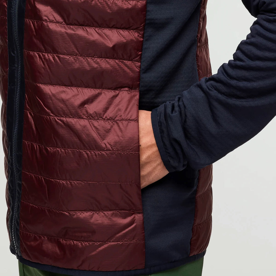 Capa Hybrid Insulated Jacket Carbon and Chestnut 5