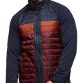 Capa Hybrid Insulated Jacket Carbon and Chestnut