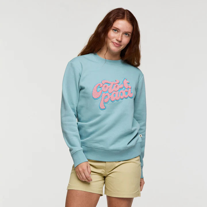 Coto-Patch Crew Sweatshirt - Sea Spray thumbnail