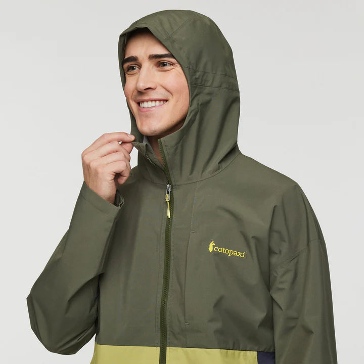 Cielo Rain Jacket - Fatigue and Lemongrass 3