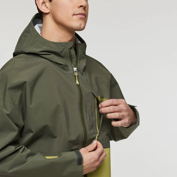 Cielo Rain Jacket - Fatigue and Lemongrass 5