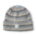 Chunky Striped Beanie - Smoke Vapor and Mineral