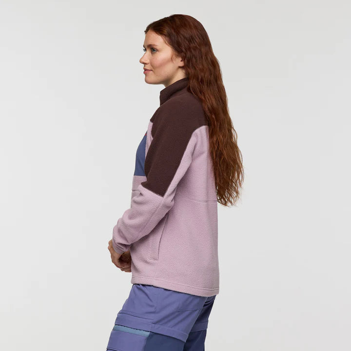 Abrazo Fleece Full-Zip Jacket - Coffee and Quartz thumbnail 2