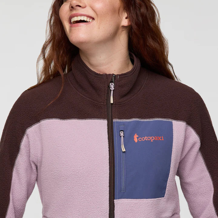 Abrazo Fleece Full-Zip Jacket - Coffee and Quartz 3