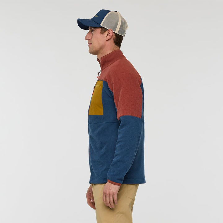 Abrazo Fleece Full-Zip Jacket - Nutmeg and Deep Sea thumbnail 1
