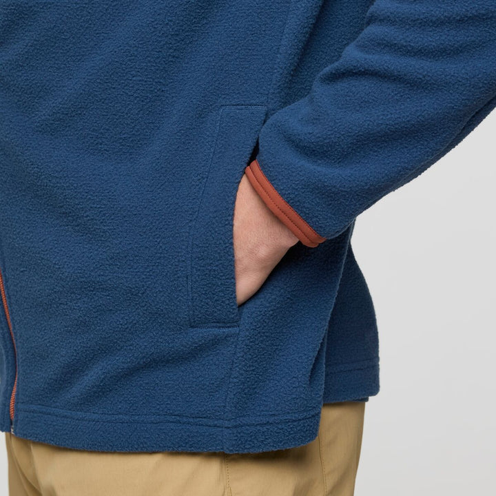 Abrazo Fleece Full-Zip Jacket - Nutmeg and Deep Sea thumbnail 3