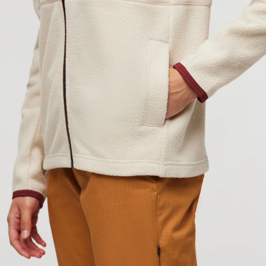 Abrazo Fleece Full-Zip Jacket Sea Spray Cream 3