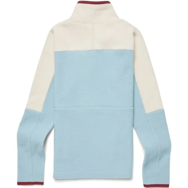 Abrazo Half-Zip Fleece Jacket Cream Sea Spray thumbnail 1