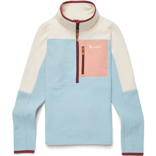 Abrazo Half-Zip Fleece Jacket Cream Sea Spray thumbnail