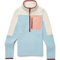 Abrazo Half-Zip Fleece Jacket Cream Sea Spray