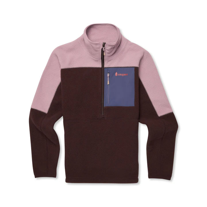 Abrazo Fleece Half-Zip Jacket - Quartz and Coffee thumbnail 3
