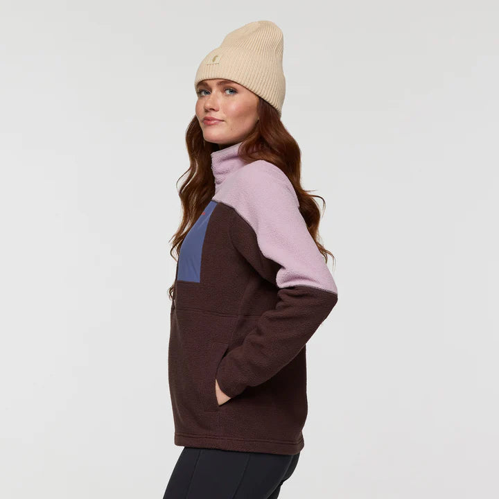 Abrazo Fleece Half-Zip Jacket - Quartz and Coffee thumbnail