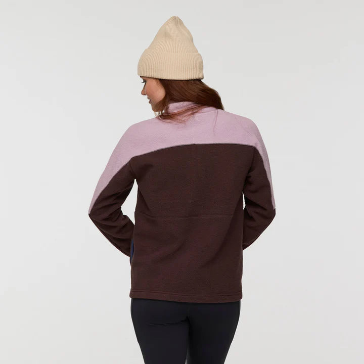 Abrazo Fleece Half-Zip Jacket - Quartz and Coffee thumbnail 1